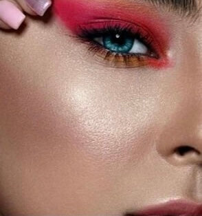 Glow from within - highlighter to the high points of your face, such as your cheekbones, brow bone, and the bridge of your nose, to create a subtle and ethereal glow
